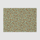 Retro geometrisches Muster Seidenpapier (Vorderseite)