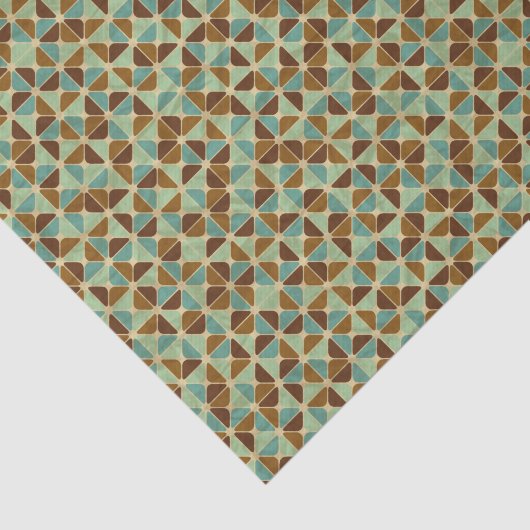 Retro geometrisches Muster Seidenpapier (Ausschnitt)