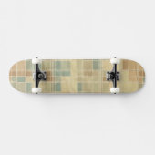 Retro geometrisches Muster Skateboard (Horizontal)
