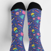 Retro geometrisches Muster Socken (Oben)
