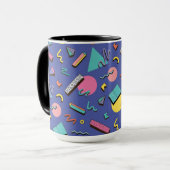 Retro-geometrisches Muster Tasse (Vorderseite Links)