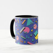 Retro-geometrisches Muster Tasse (Vorderseite Links)
