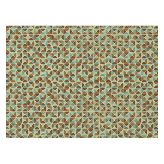 Retro geometrisches Muster Tischdecke (Vorderseite (Horizontal))