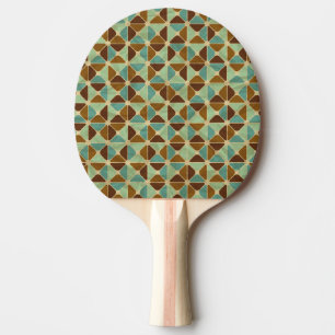 Retro geometrisches Muster Tischtennis Schläger