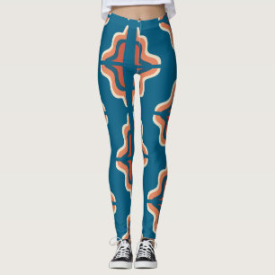 Retro geometrisches Muster / Vintage Boho Abstract Leggings