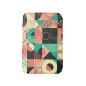 Retro-geometrisches Musterdesign Badematte (Vorderseite Vertikal)