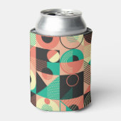 Retro-geometrisches Musterdesign Dosenkühler (Kanne Vorderseite)