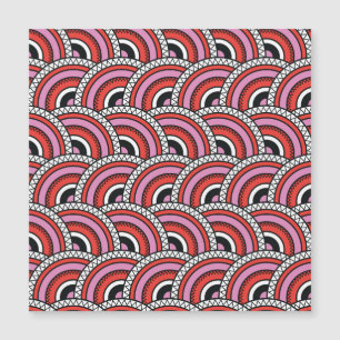 Retro-geometrisches nahtloses Muster Magnetkarte