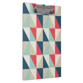 Retro geometrisches rotes und blaues klemmbrett (Rechts)