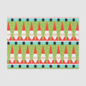 Retro geometrisches Sankt-Seidenpapier Seidenpapier (Vorderseite)