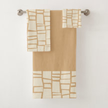 Retro geometrisches Set des Handtuchs