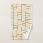 Retro geometrisches Set des Handtuchs (Handtuch)