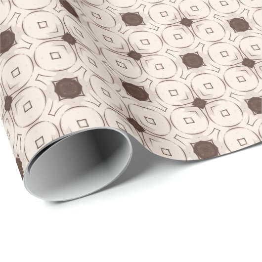 Retro geometry geschenkpapier (Rolleneckpunkt)