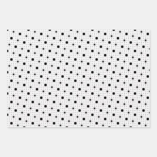 Retro geometry geschenkpapier set (Vorderseite 3)