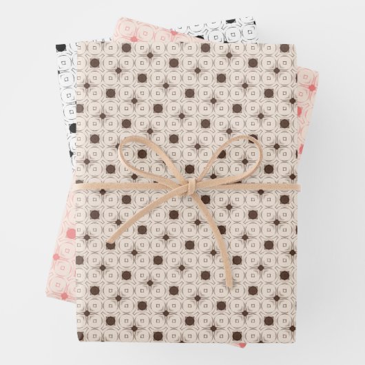 Retro geometry geschenkpapier set (Beispiel)