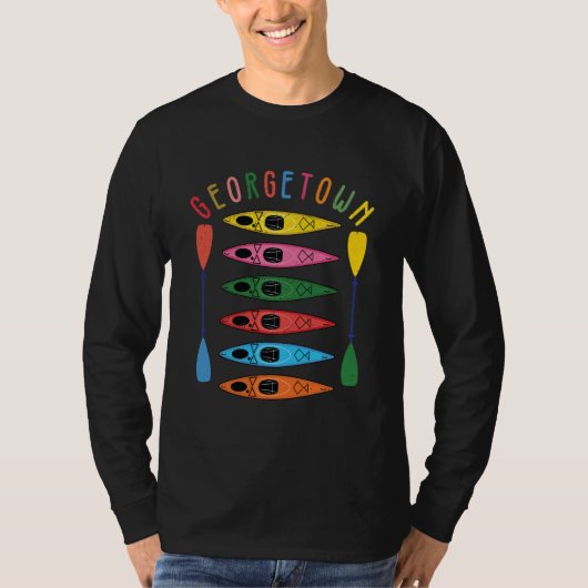 Retro Georgetown Kayaking T - Shirt (Vorderseite)