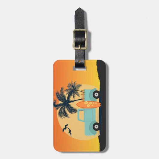 Retro Gepäckanhänger (Vorderseite vertikal)