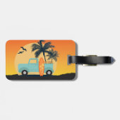 Retro Gepäckanhänger (Rückseite horizontal)