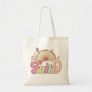 Retro Gerettet von Grace Religious Tote Bag Tragetasche