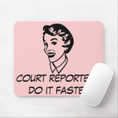 Retro-Gerichtsschreiber-Mauspad Mousepad (Mit Mouse)