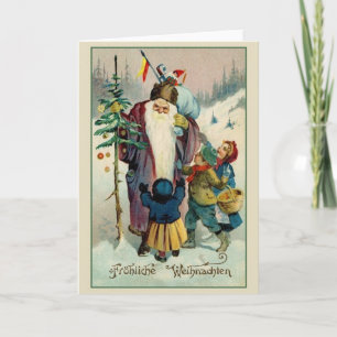 Retro German Fröhliche Weihnachten