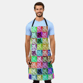 Retro German Shepherd Hund Pop Art Überdrucken Schürze (Getragen)