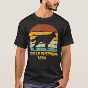Retro German Shepherd Mama Gift Doie Dog Owner Mot T-Shirt