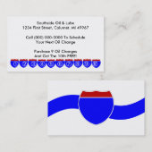 Retro Geschäfts-Lochkarte-Geschäft Treuekarte (Vorne/Hinten)