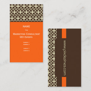 Retro-Geschäftskarte für Designer Visitenkarte