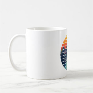 Retro-Geschenk für Fliegenfischen-Driftboot-Flusst Kaffeetasse