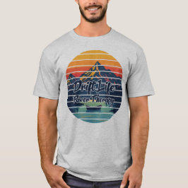 Retro-Geschenk für Fliegenfischen-Driftboot-Flusst T-Shirt