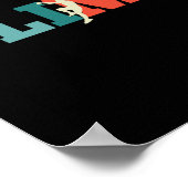 Retro-Geschenk für Klettern  Poster (Ecke)