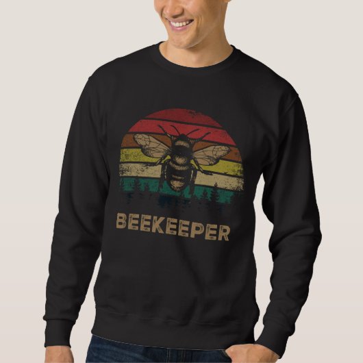 Retro-Geschenk für Vintage Bienenhalter Sweatshirt (Vorderseite)