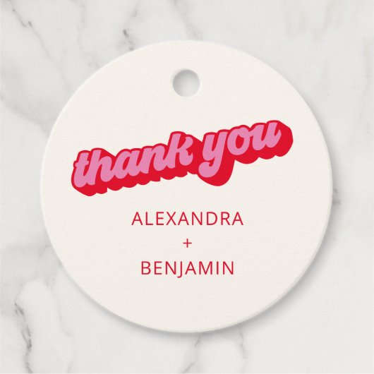 Retro Geschenkanhänger (Vorderseite)