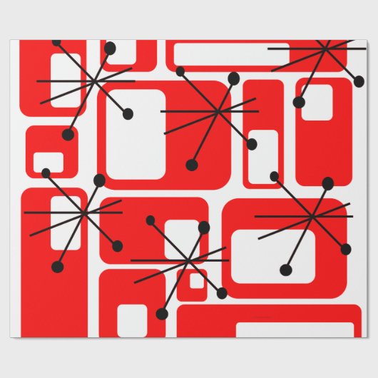 Retro Geschenkpapier (Flach)