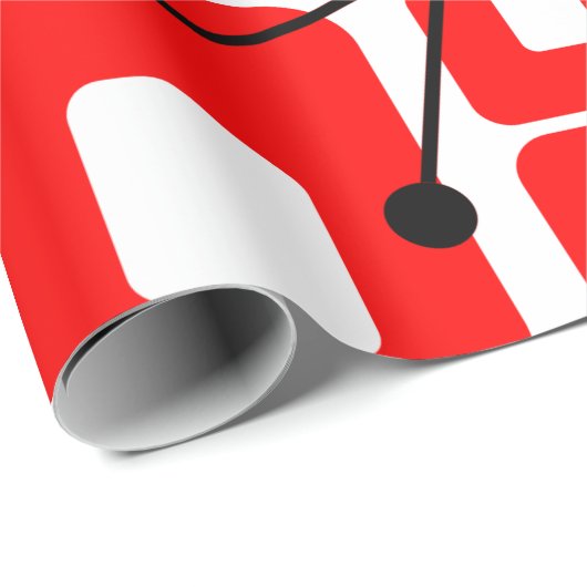 Retro Geschenkpapier (Rolleneckpunkt)