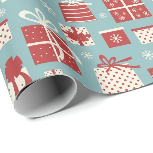 Retro Geschenkpapier (Rolleneckpunkt)