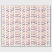 Retro Geschenkpapier (Flach)