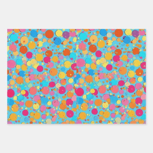 Retro Geschenkpapier Set (Vorderseite 2)