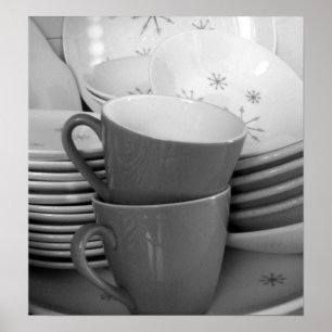 RETRO GESCHIRR IV POSTER