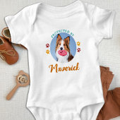 Retro geschützt durch Hunde benutzerdefiniertes Fo Baby Strampler