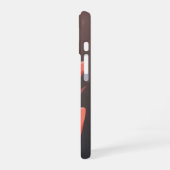 Retro geschwungene Tulpe iPhone 16 Hülle (Linke Seite)