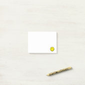 Retro-Gesicht Gelbe Smile Post-it® Notizen (Auf Schreibtisch)