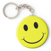 Retro-Gesicht leuchtendes gelbes Lächeln