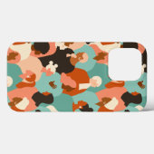 Retro-Gesichtsmuster des menschlichen Diversity Case-Mate iPhone Hülle (Rückseite (Horizontal))