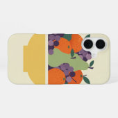 Retro gestaltete Obstschale iPhone 16 Hülle (Rückseite (Horizontal))