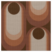 Retro gestalteter Stoff im Musterstil der 60er 70e (Nahaufnahme)