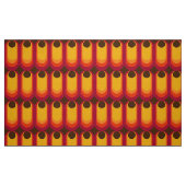 Retro gestalteter Stoff mit 60er 70er Jahre Muster (Fat Quarter (45,7 x 55,9 cm))