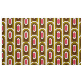 Retro gestalteter Stoff mit 60er 70er Muster (Fat Quarter (45,7 x 55,9 cm))