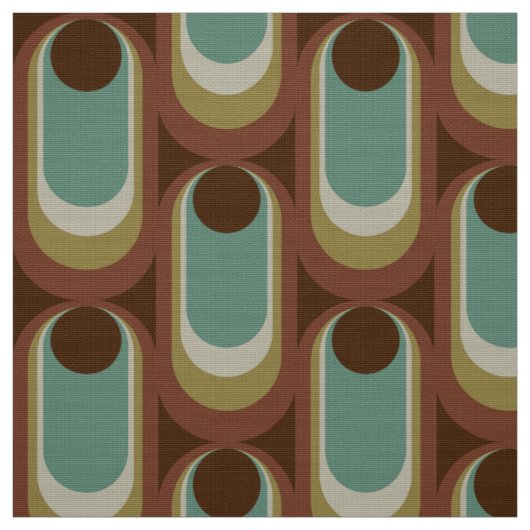Retro gestalteter Stoff mit Muster aus den 60er 70 (Muster)